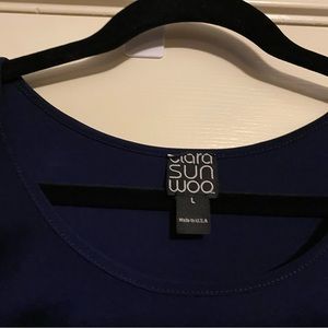 Clara Sun Woo xl navy leggings and navy long sleeve tunic in large. Sold as set.